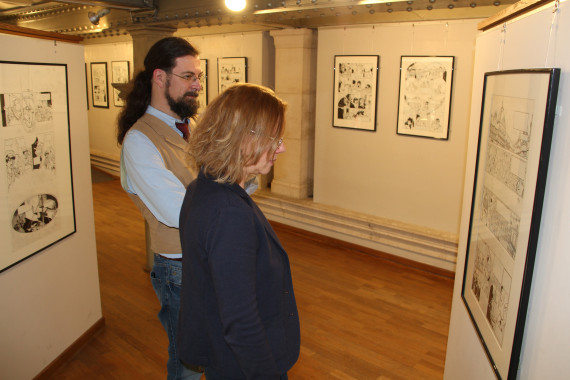 Etienne Willem en Tanja Wenisch - © Daniel Fouss/Stripmuseum test