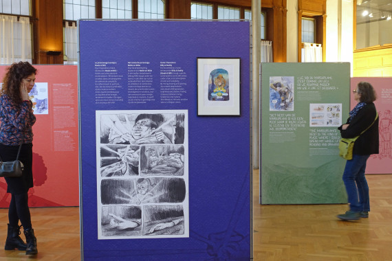 Belgische helden, blikken uit de wereld - © Daniel Fouss / Stripmuseum test