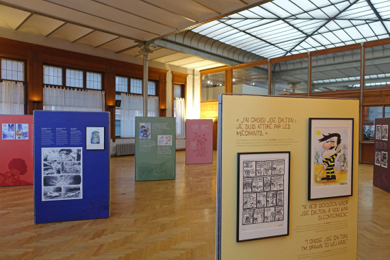 Belgische helden, blikken uit de wereld - © Daniel Fouss / Stripmuseum test