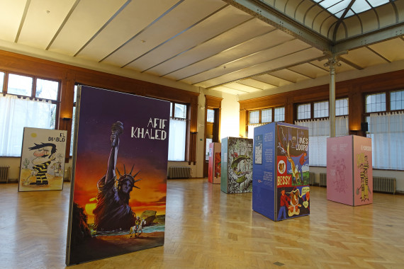 Belgische helden, blikken uit de wereld - © Daniel Fouss / Stripmuseum test