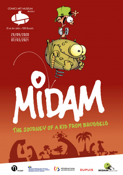 Midam, The Itinerary of a Kid from Brussels - Poster EN test