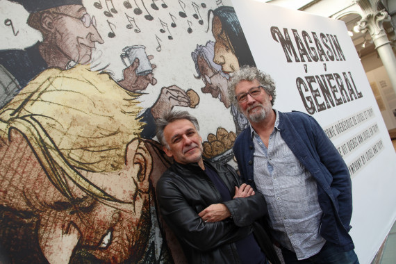 Jean-Louis Tripp et Régis Loisel - © Daniel Fouss/Musée de la BD test