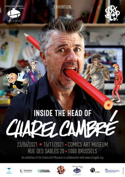 In the head of Charel Cambré - Exhibition poster test