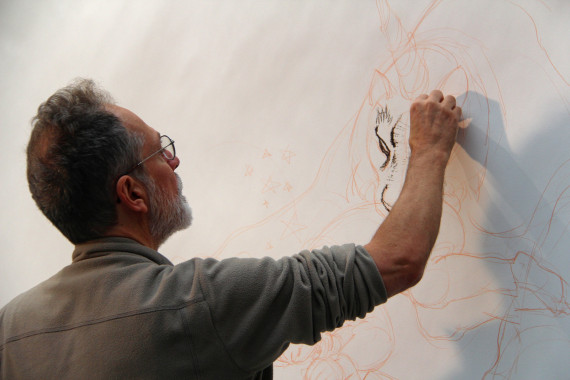 Hommage aan Frank Pé - © Daniel Fouss / Stripmuseum test